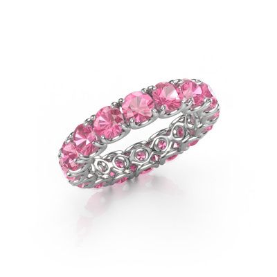 Ring Estee 4.2 585 white gold pink sapphire 4.2 mm