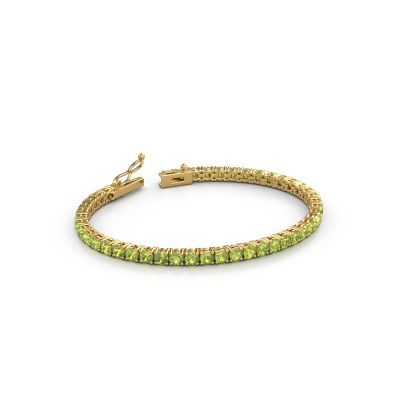 Tennis bracelet Shirley 3.4 585 peridot gold 3.4 mm