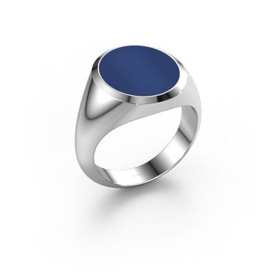 Chevalière Herman 5 950 platine lapis lazuli 15x13 mm