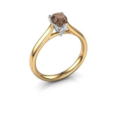 Verlobungsring Mignon per 1 585 Gold Braun Diamant 0.65 crt