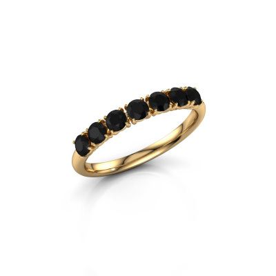 Ring Vivienne Half 585 goud zwarte diamant 0.798 crt