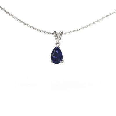 Pendant Sam PER 950 platinum sapphire 7x5 mm