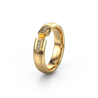 Wedding ring WH2128L26C 585 gold citrin ±0.20x0.08 in