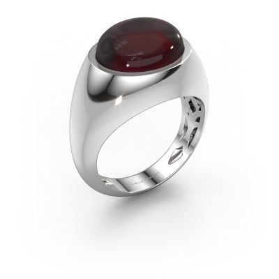 Ring Laurien 585 white gold garnet 12x10 mm