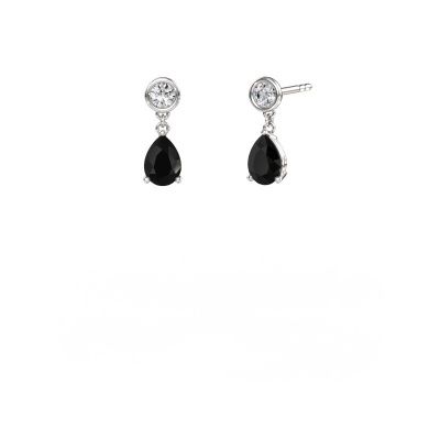 Pendants d'oreilles Lacey PER 585 or blanc diamant noir 2.30 crt
