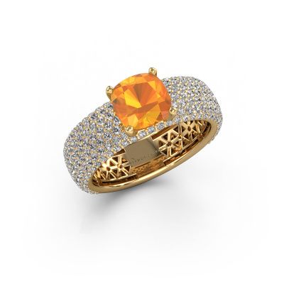 Engagement ring Darcy 585 gold citrin 7 mm