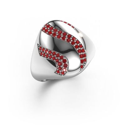 Ring Vilma 585 white gold ruby 1.2 mm