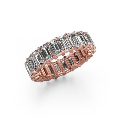 Ring Heddy EME 5x3 585 rose gold diamond 6.38 crt