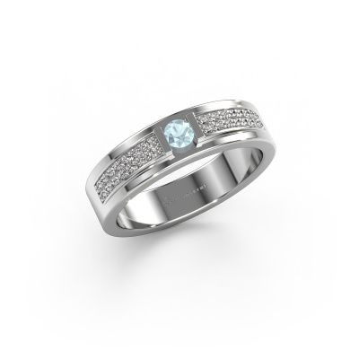 Ring Mable 585 white gold aquamarine 3 mm