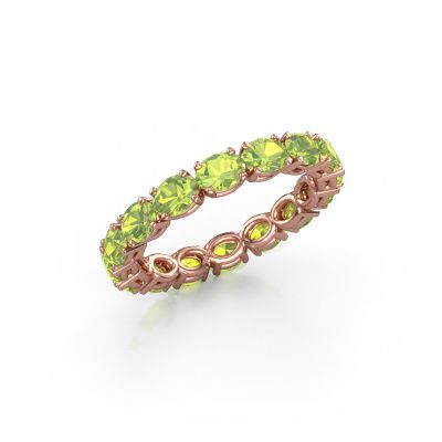 Ring Vivienne OVL 4x3 585 rose gold peridot 4x3 mm