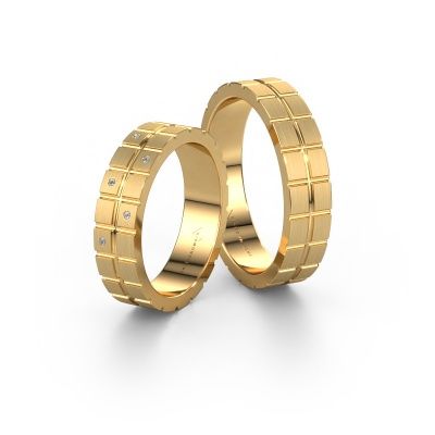 Friendship rings set WH2011LM65BM ±0.20x0.08 in 14 Carat gold diamond 0.005 crt