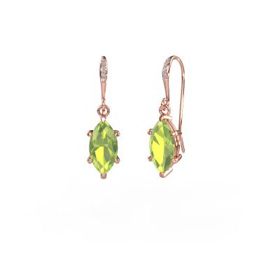 Ohrhänger Laurie MRQ 2 585 Roségold Peridot 10x5 mm