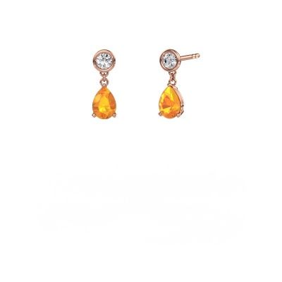 Ohrhänger Lacey PER 585 Roségold Citrin 7x5 mm
