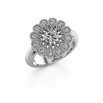Engagement ring Kaat 585 white gold lab grown diamond 0.680 crt