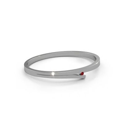 Bangle Rosario 585 white gold ruby 3 mm