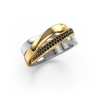 Ring Katherina 585 white gold black diamond 0.306 crt