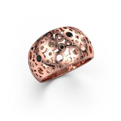 Ring Jaylinn 585 rose gold brown diamond 0.27 crt