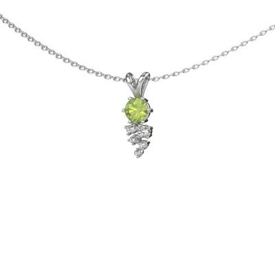 Pendant Royce 585 white gold peridot 4 mm