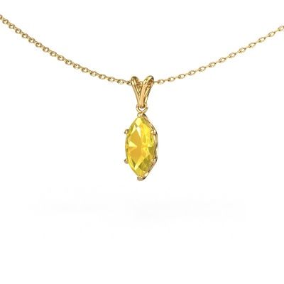 Anhänger Sam MRQ 585 Gold Gelb Saphir 10x5 mm