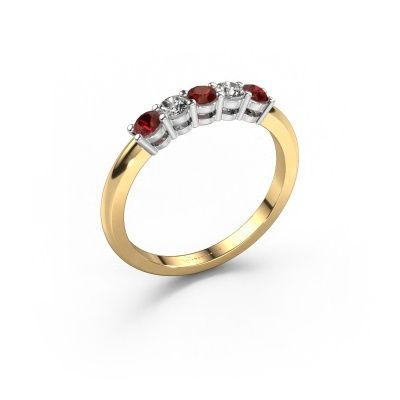 Ring Michelle 5 585 gold garnet 3 mm