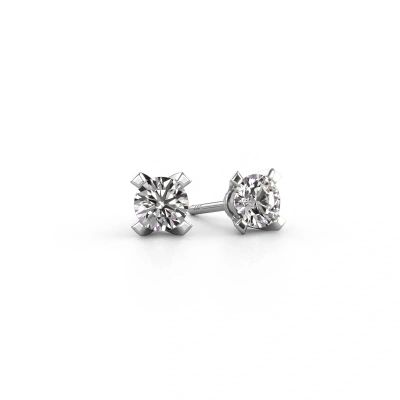 Stud earrings Isa 585 white gold diamond 0.30 crt