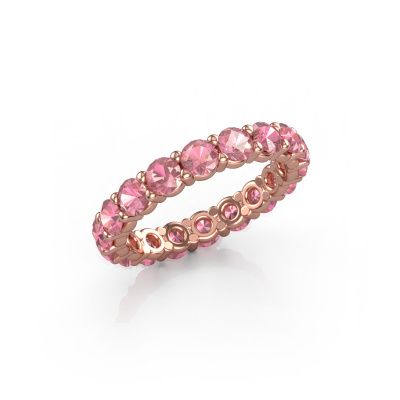 Ring Heddy rnd 3.4 585 rose gold tourmaline pink 3.4 mm