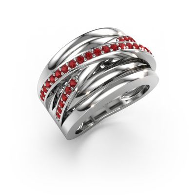 Ring Clair 3 585 white gold ruby 1.5 mm
