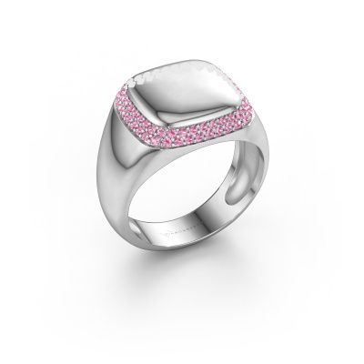 Men's ring Pascal 950 platinum pink sapphire 1.1 mm
