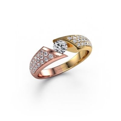 Verlobungsring Hojalien 3 585 Roségold Lab-grown Diamant 0.73 crt