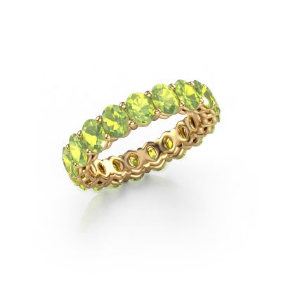 Vorsteckring Heddy OVL 3.5x4.5 585 Gold Peridot 4.5x3.5 mm