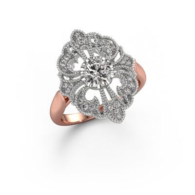 Engagement ring Naida 585 rose gold lab grown diamond 0.649 crt