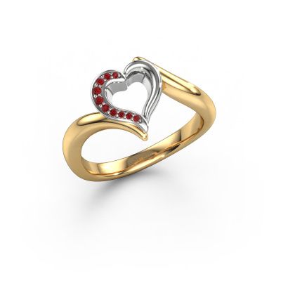 Ring Katlyn 585 gold ruby 0.8 mm