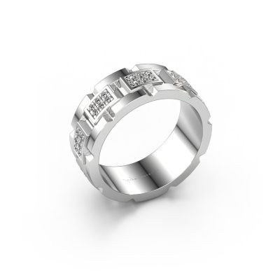 Men's ring Ricardo 3 585 white gold diamond 0.405 crt
