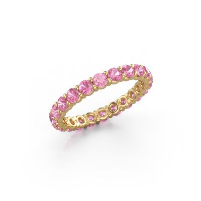 Stackable ring Heddy rnd 2.7 585 gold pink sapphire 2.7 mm