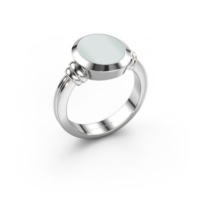 Signet ring Jake 2 950 platinum green sardonyx 12x10 mm