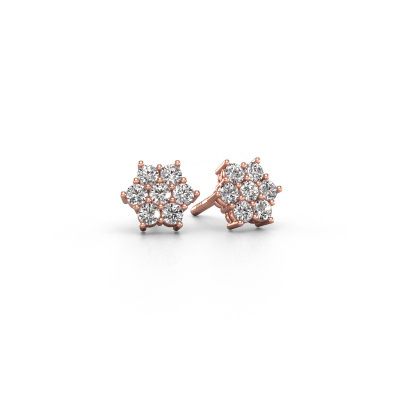 Stud earrings Bonita 585 rose gold diamond 0.77 crt