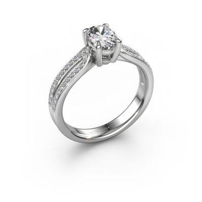 Verlobungsring Antonia ovl 2 950 Platin Diamant 0.930 crt