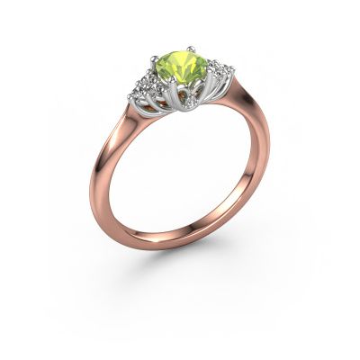 Engagement ring Felipa RND 585 rose gold peridot 5 mm