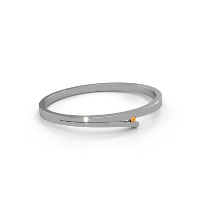 Bangle Rosario 585 white gold citrin 3 mm