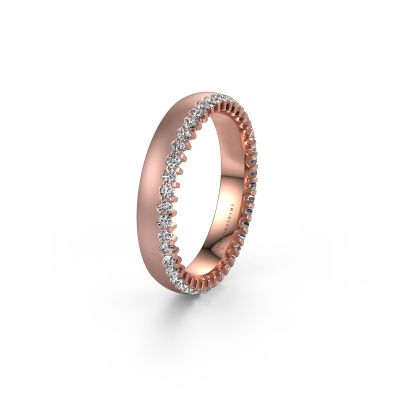 Wedding ring WH2138L24B 585 rose gold diamond ±0.16x0.08 in