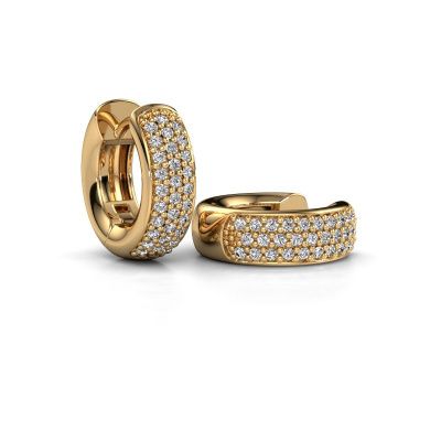 Creolen Lana 585 goud diamant 0.402 crt