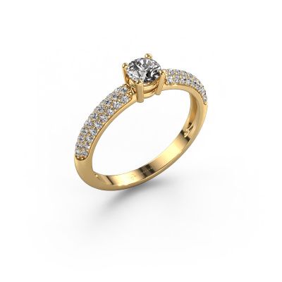 Engagement ring Marjan 585 gold zirconia 4.2 mm