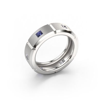 Men's ring Steve light 585 white gold sapphire 3 mm