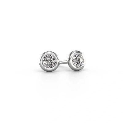 Stud earrings Lieke RND 950 platinum lab-grown diamond 0.50 crt