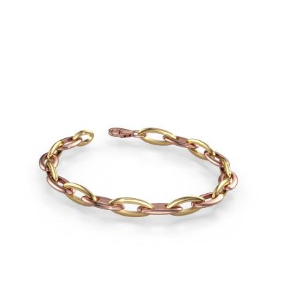 Armband Candy 4 8.5 585 rosé goud ±8,5 mm