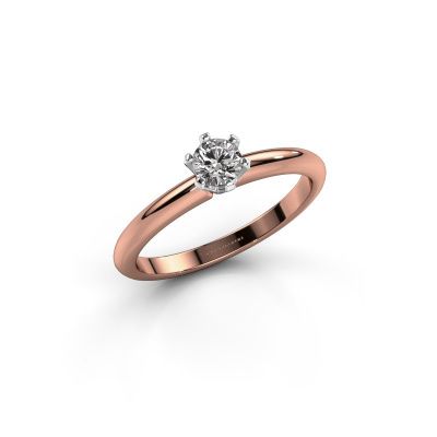 Verlovingsring Tiffy 1 585 rosé goud diamant 0.25 crt