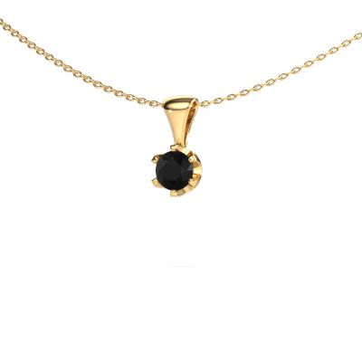 Necklace Fran 585 gold black diamond 0.60 crt