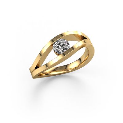 Engagement ring Sigrid 1 585 gold diamond 0.40 crt