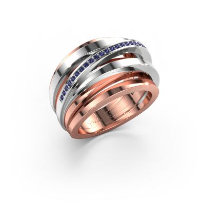 Ring Swinda 585 rose gold sapphire 1 mm
