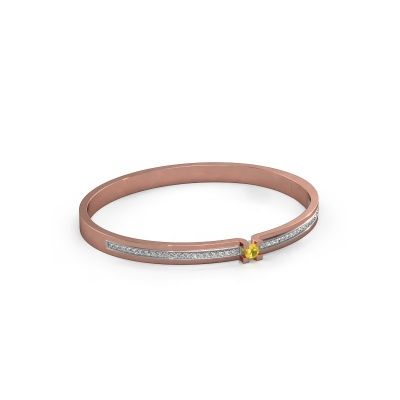 Bracelet Myrthe 585 rose gold yellow sapphire 4 mm